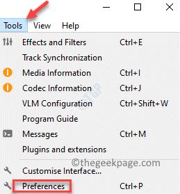 VLC media player Tools Preferences min