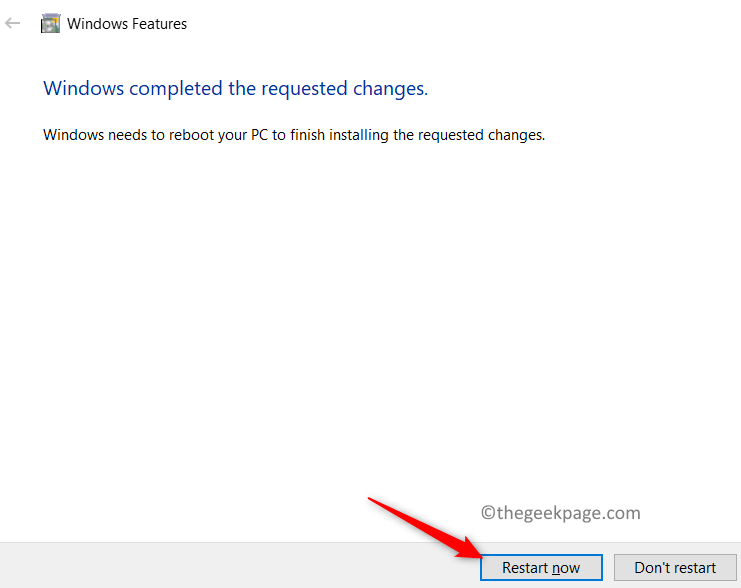 Windows Features Restart Pc Min