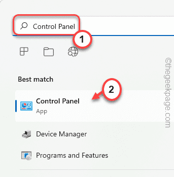 Control Panel Search Min