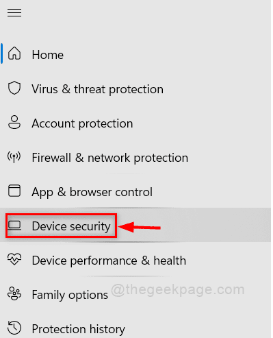 Device Security Windows Security