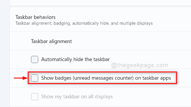 Disable Taskbar Badges 11zon