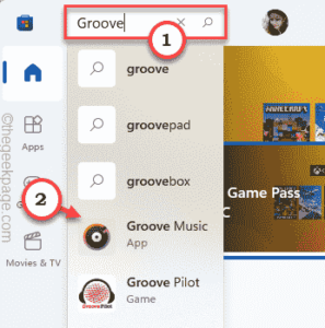 groove search min