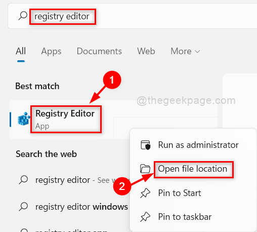 Open File Location Registry Editor (1)