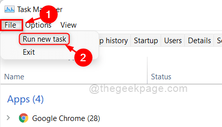 Open New Task In Task Manager