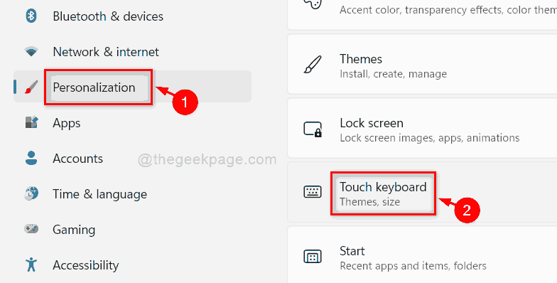 Personalization Touch Keyboard Settings 11zon