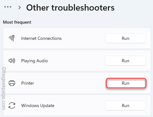 Printer Troubleshooter Run Min