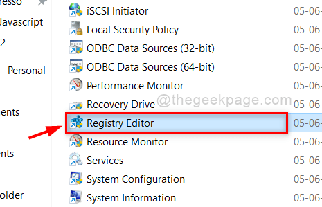 Registry Editor Windows Tools Control Panel