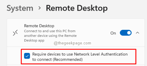 Require Devices To Remote Level Authentication