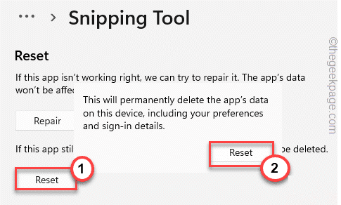 Reset Snipping Tool Min