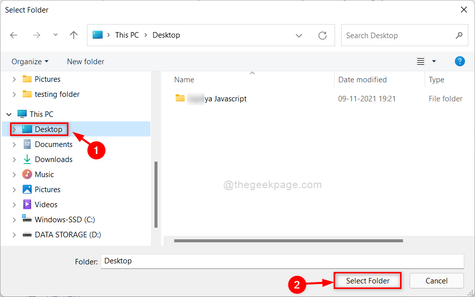 Select Folder Save Location Nearby Sharing