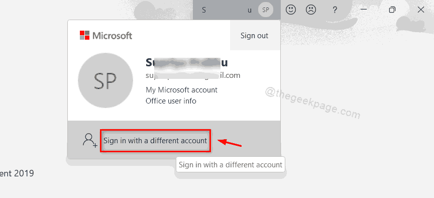 Sign In With Different Account Word 11zon