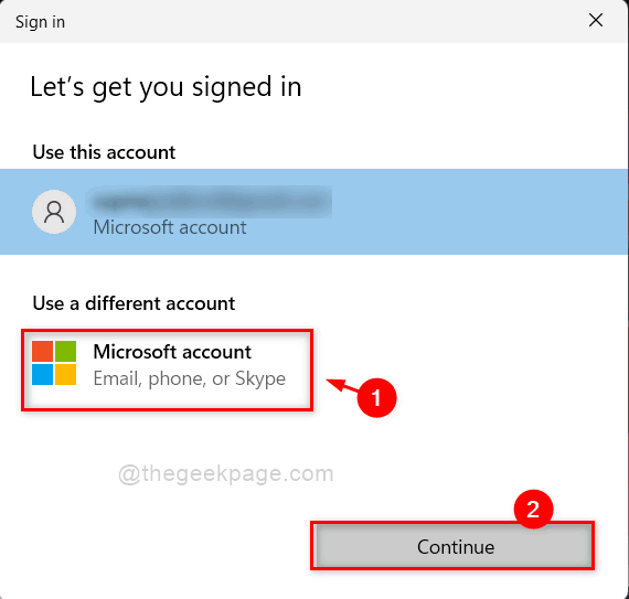 Sign In With Different Microsoft Account 11zon