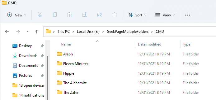 11 Folders Created Optimized