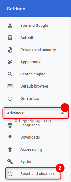 Chrome Settings Advanced Reset Cleanup Min