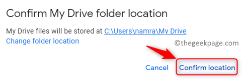 Confirm Google Drive Folder Location Min
