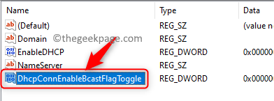 Dhcp Connenablebcastflagtoggle Entry Min