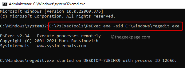 Execute Psexec Tool Command Prompt Min