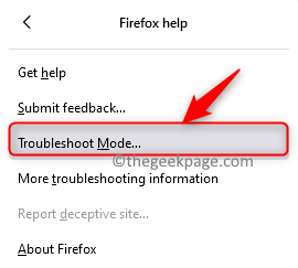 Firefox Hel Troubleshoot Mode Min