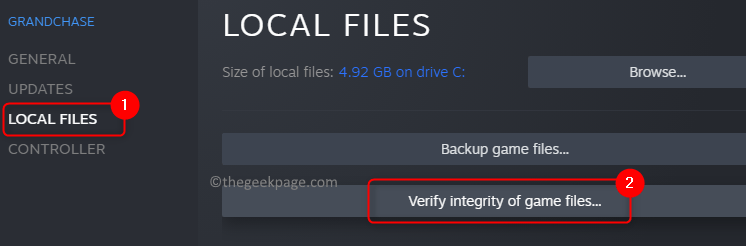 Game Properties Local Files Verify Integrity Of Files Min
