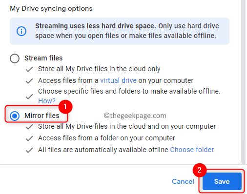 Google Drive Preferences Mirror Files Min