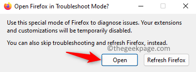 Open Firefox In Troubleshoot Mode Min