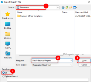 Save Registry Backup File Min