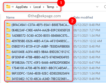 Temp Folder Select All Delete Min