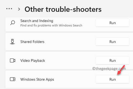 Troubleshoot Other Trouble Shooters Windows Store Apps Run