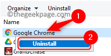 Uninstall Google Chrome Min