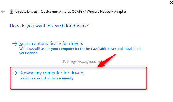 Update Drivers Browse Computer For Drivers Min