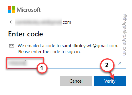 Enter Code And Verify Min