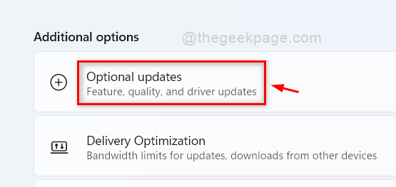 Optional Updates Under Additional 11zon