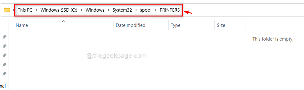 Printer Spool Folder New