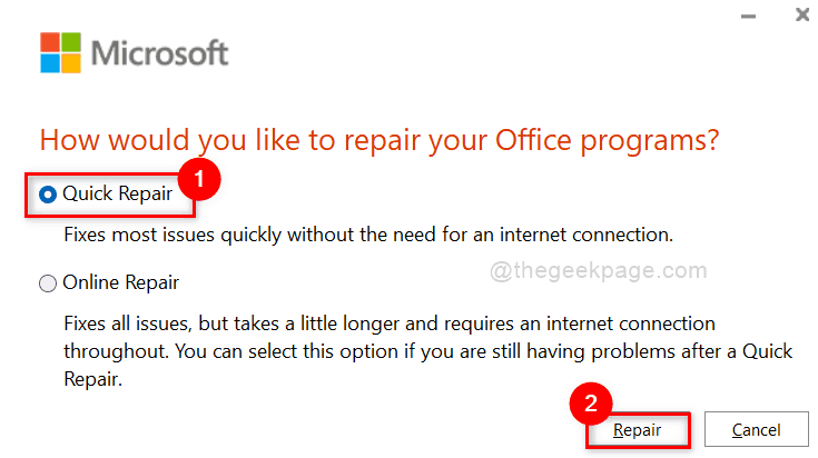 Quick Repair Ms Office 11zon