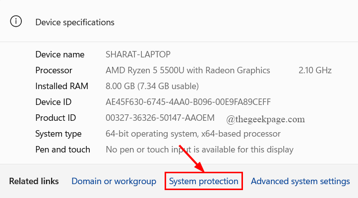 System Protection Min
