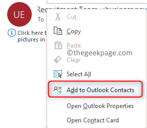 Add To Outlook Contacts Min