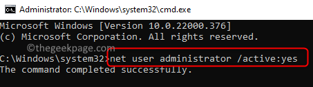 Command Prompt Enable Hidden Admin Account Min