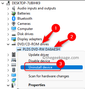 Device Manager Uninstall Cd Dvd Device Min