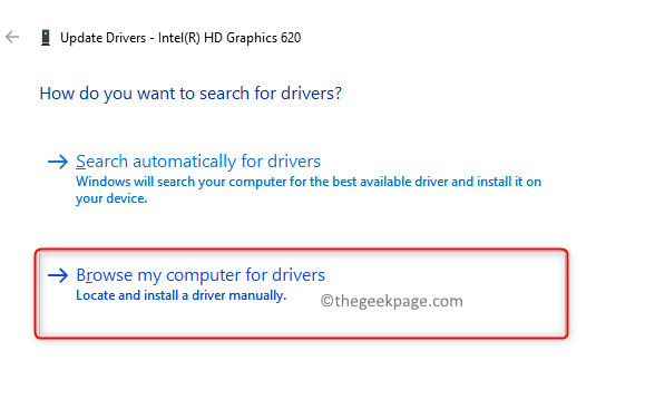 Display Adapter Browse Computer For Drivers Min