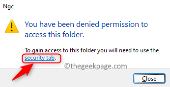 Ngc Folder Denied Permission Min
