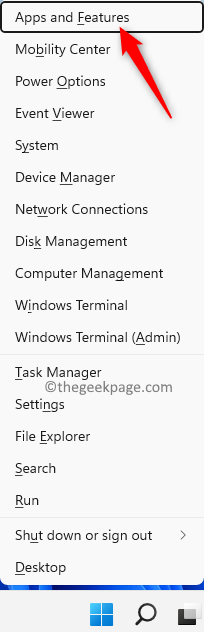 Open Apps Features Windows X Key Min