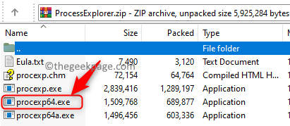 Process Explorer Zip File Select Application Min