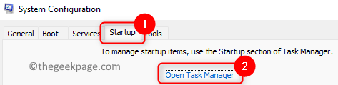 System Config Startup Open Task Manager Min