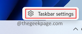 Task Bar Settings