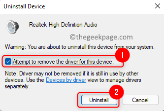 a conexant audio device could not be found uninstall