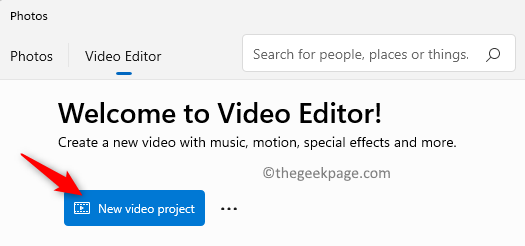 Video Editor Start New Project Min