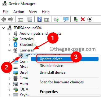 Device Manager Camera Update Driver Min