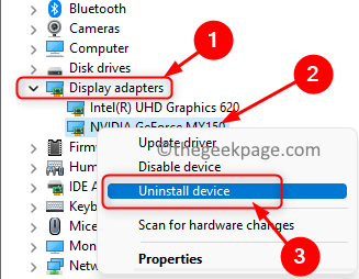 Display Adapter Uninstall Graphics Card Min