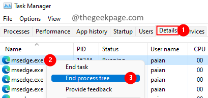 End Process Tree