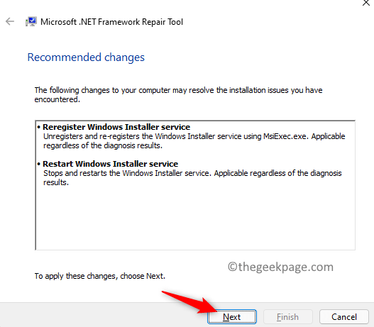.net Repair Tool Apply Recommended Changes Min